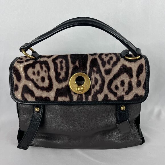 YSL Saint Laurent Patent Leather Muse Two Bag - Pony Hair Patent Leather RARE - Picture 2 of 16